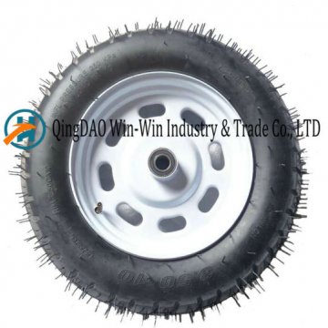 3.50-10 Rubber Wheel for Plastic Wheel Barrow Tire