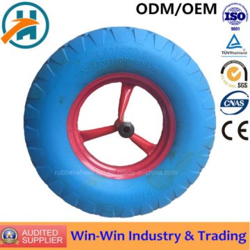 Colorful Solid PU Wheel with PU Foam Material (16*4.00-8)