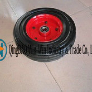 16 Inch High Load Capacity Flat-Free Rubber Wheels Made in Qingdao