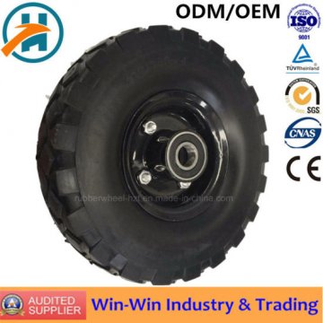 Flat Free PU Foam Wheel for Trolley (10"X3.50-4)