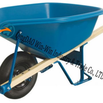 6 Cubic Foot Poly Wheelbarrow with Pour Spout