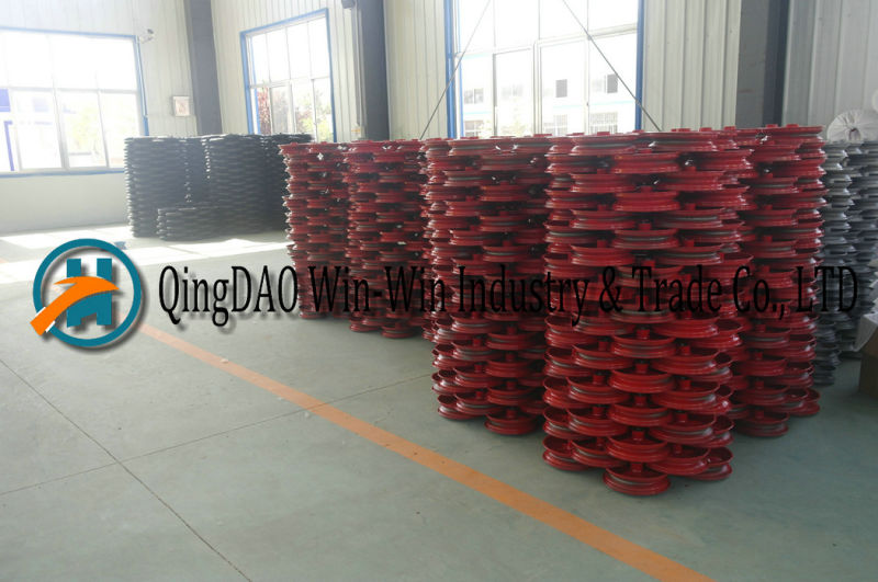 8X1.75 Flat Free Rubber Wheel for Dustbin