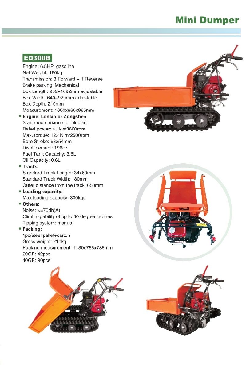 All Terrain Mini Dumper with Crawler