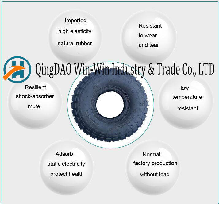 3.50-10 Rubber Wheel for Plastic Wheel Barrow Tire